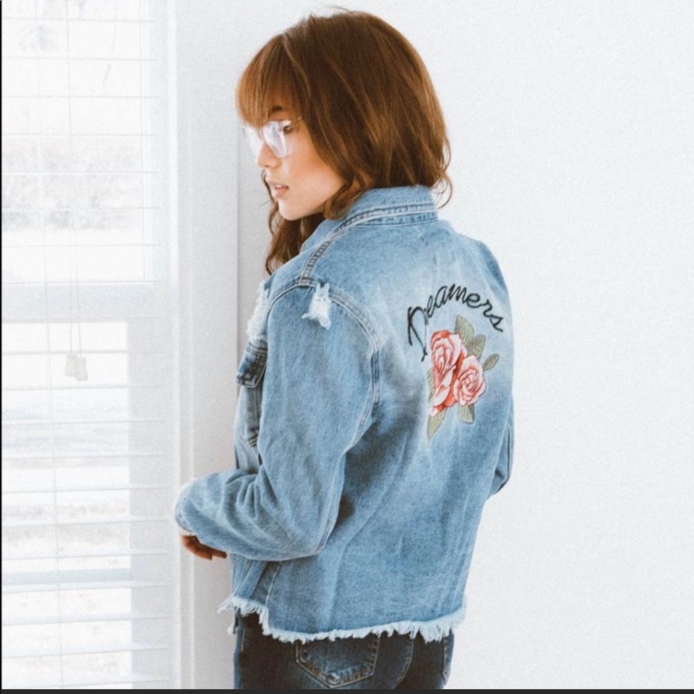 Stevie Hender Jean jacket Dreamers floral